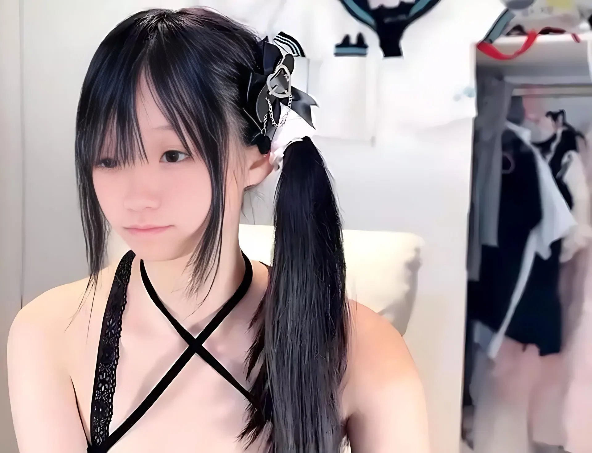 xiaoxia_baby黑色装饰服装室内写真