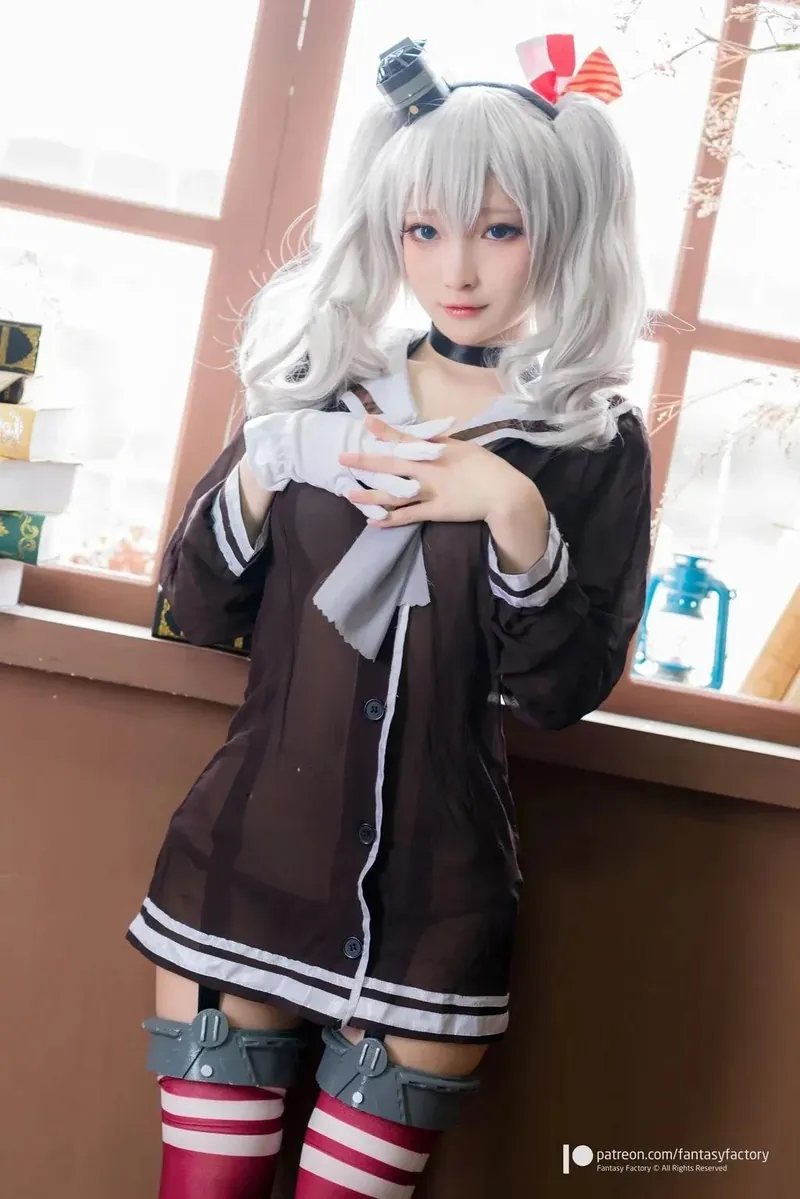 FantasyFactory小丁白色长发Cosplay服装造型