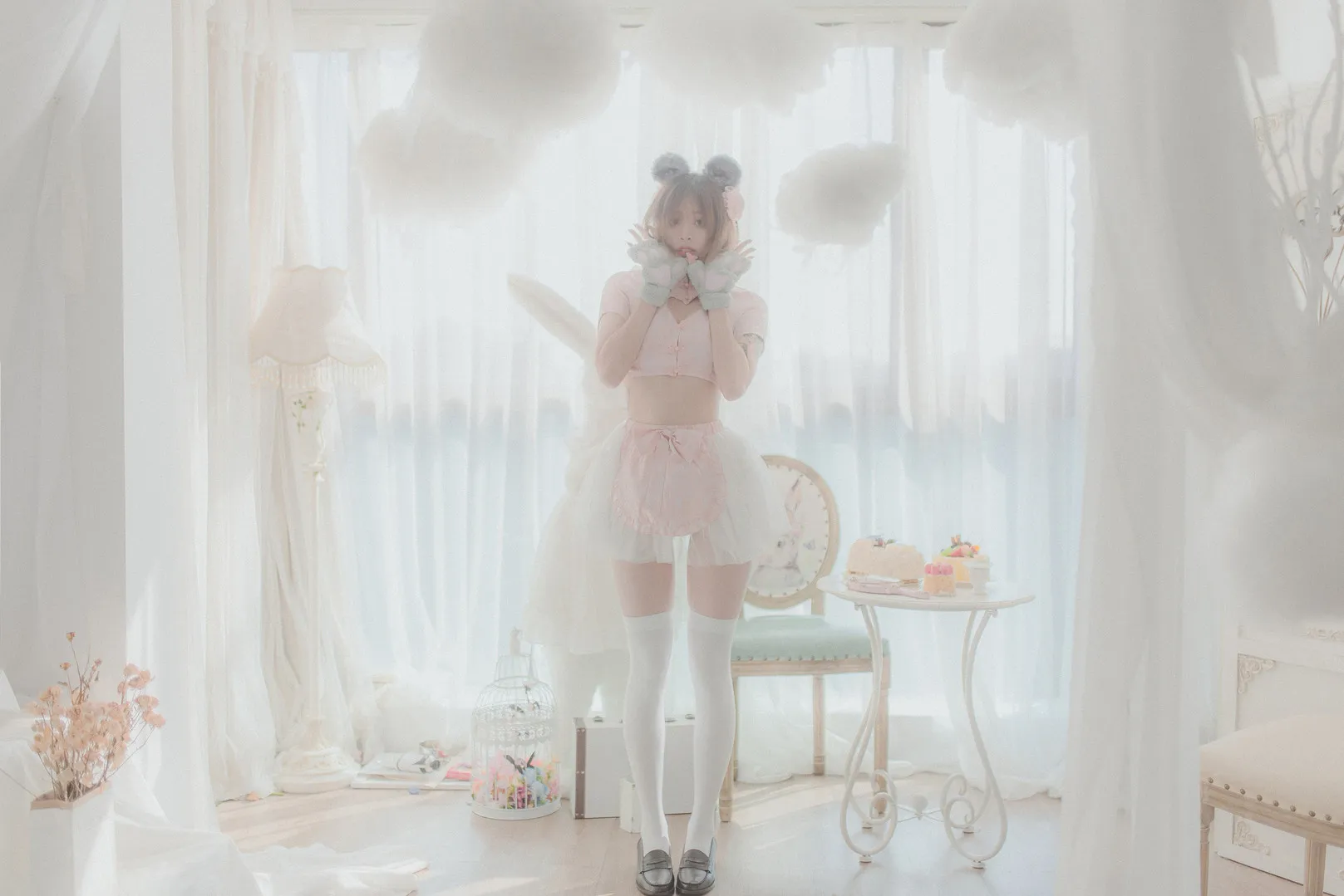 柚木Yuzuki室内猫耳服装主题写真