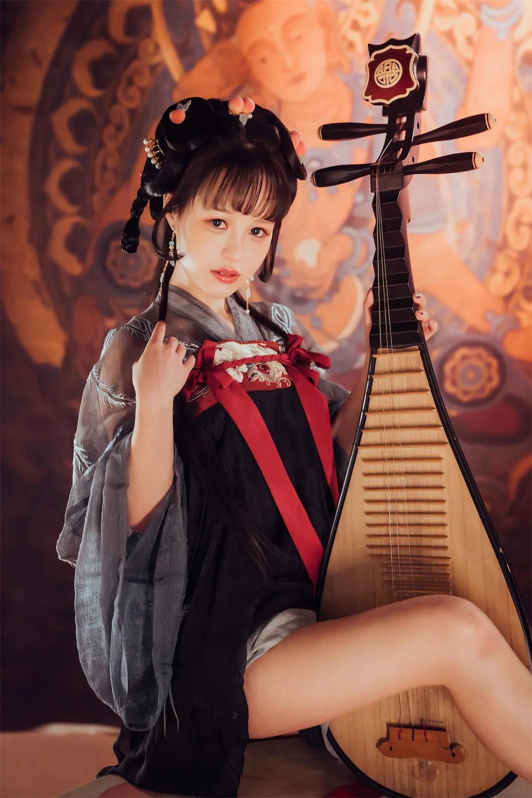 YeonWoo古风造型与琵琶主题写真照片