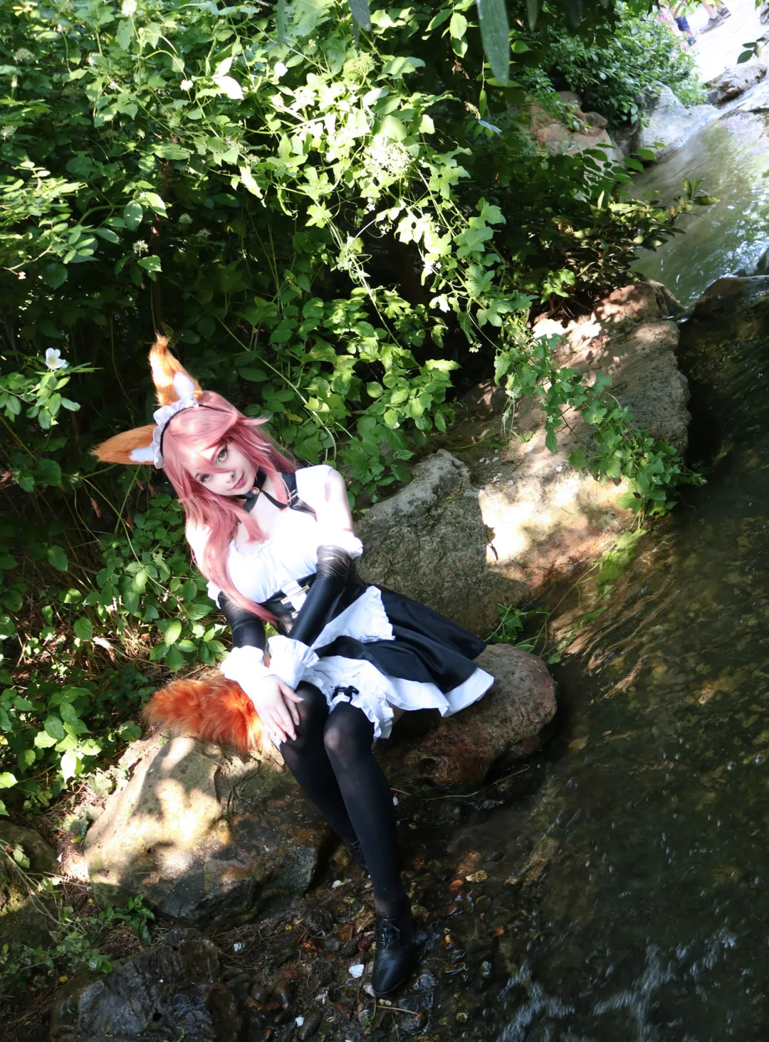 MikomiHokina森林场景兽耳Cosplay照片