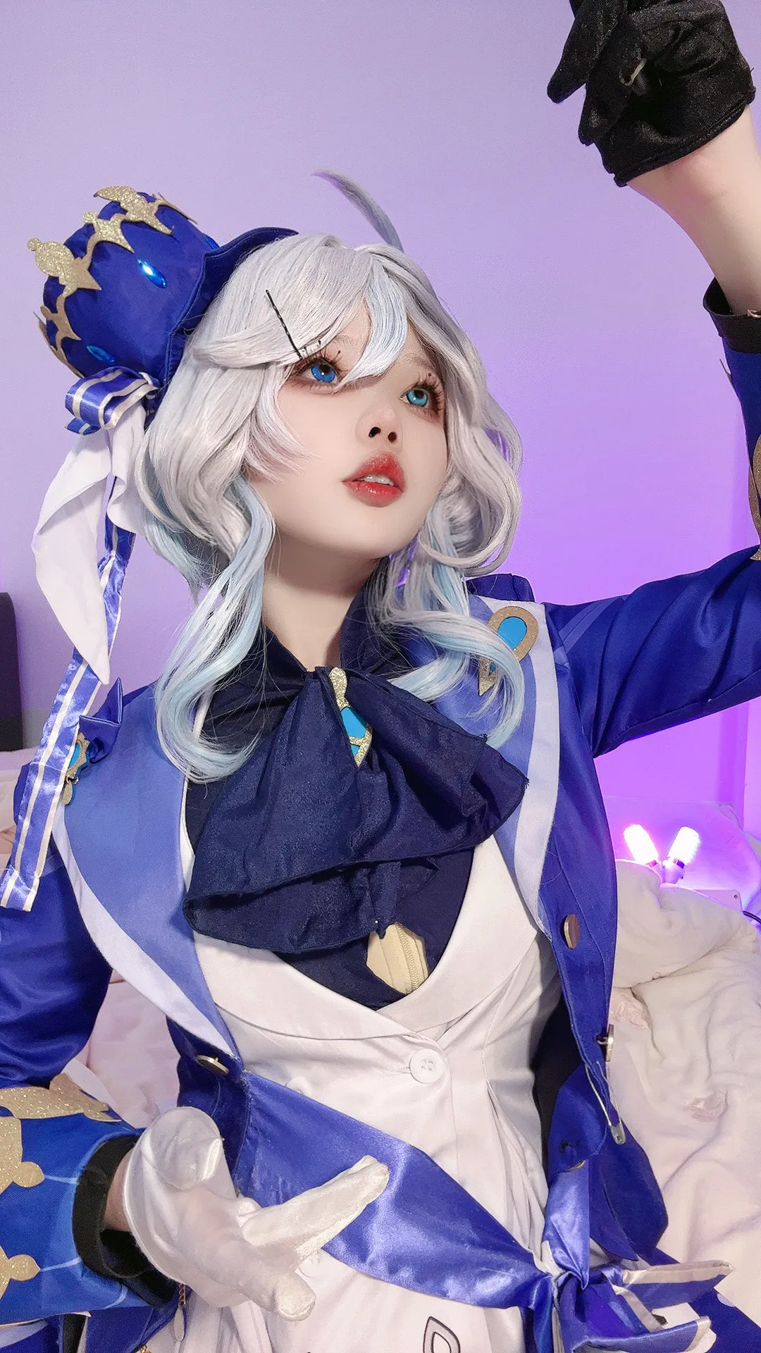 小瑶幺幺蓝白服装角色写真